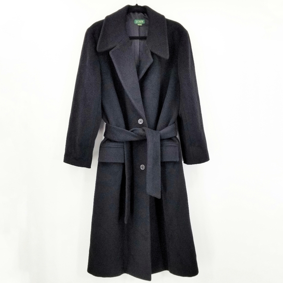 J. Crew Mohair Wool Blend Long Tie Waist Coat Size 12
